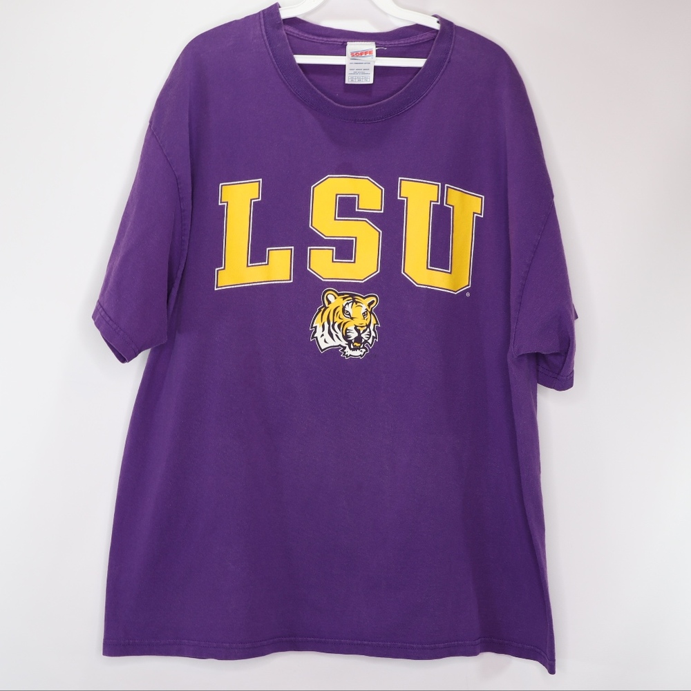 Vintage 90s Soffe Mens XL LSU Tigers T Shirt